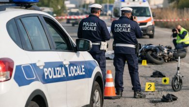 “Incidente moto su strada chiusa nel Barese: rilievi della polizia locale”