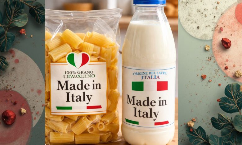 Made in Italy: origine in etichetta su pasta e latte