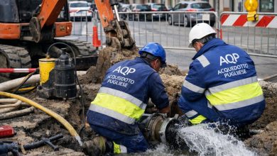 Rottura tronco idrico a Foggia, tecnici AQP al lavoro sulla rete