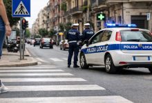 Sicurezza stradale a Taranto, attraversamento pedonale e Polizia Locale in servizio