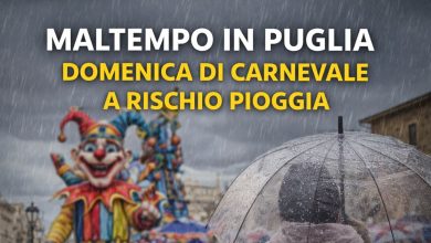 Carnevale sotto la pioggia in Puglia