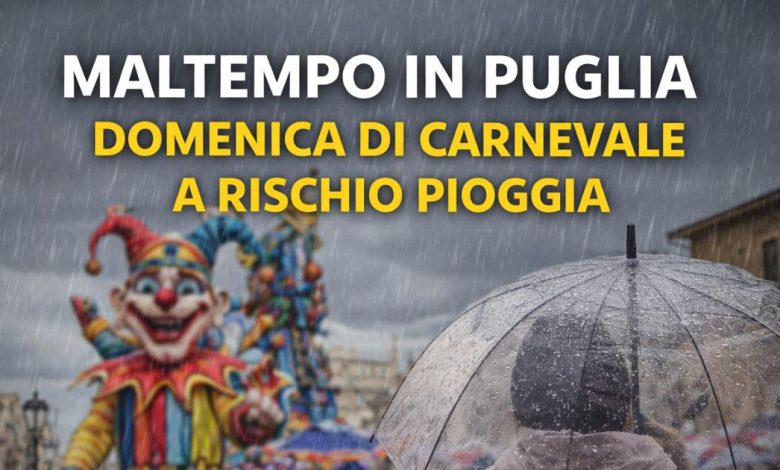 Carnevale sotto la pioggia in Puglia