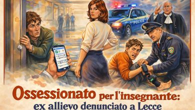 Ossessionato da lei Lecce: insegnante denuncia ex allievo