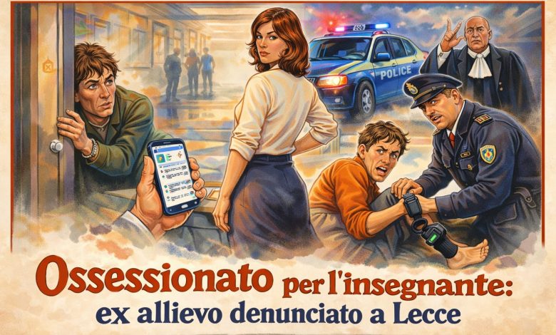 Ossessionato da lei Lecce: insegnante denuncia ex allievo