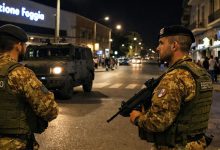 Pattuglia dell’Esercito in presidio nel Quartiere Ferrovia di Foggia durante l’operazione Strade Sicure
