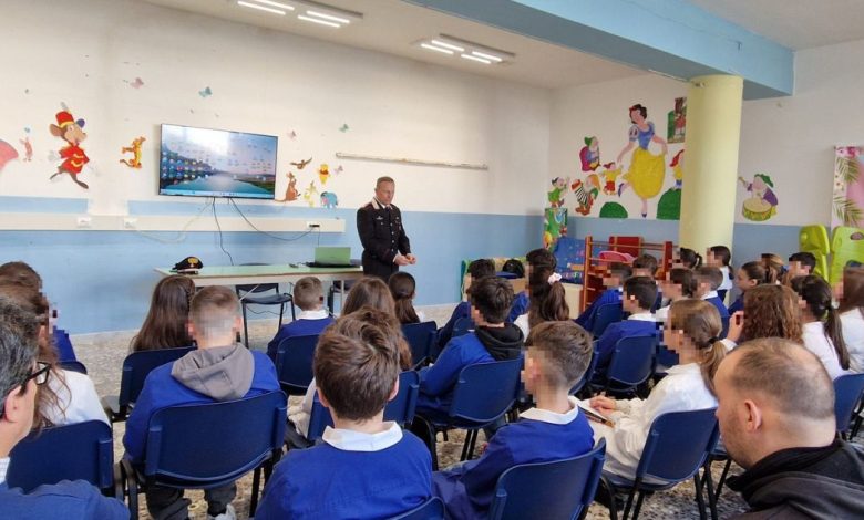 Incontro dei Carabinieri con gli studenti a Francavilla Fontana su legalità, bullismo e uso dei social