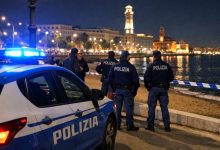 Polizia di Stato sul lungomare Pane e Pomodoro a Bari dopo il tentato omicidio- a scopo illustrativa l'immagine