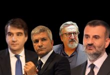 I quattro presidenti della Regione Puglia succedutisi negli ultimi vent’anni: Raffaele Fitto, Nichi Vendola, Michele Emiliano e Antonio Decaro nel dibattito sulla crisi della sanità pugliese