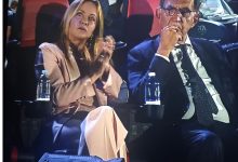 Giorgia Meloni con il presidente del Senato Ignazio La Russa durante i Giochi del Mediterraneo di Taranto 2026.